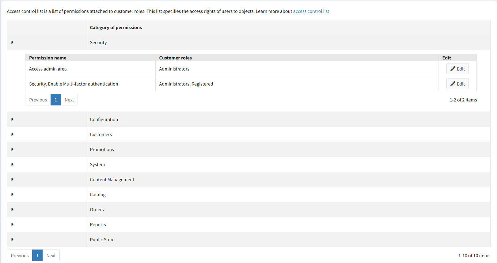 لیست کنترل دسترسی