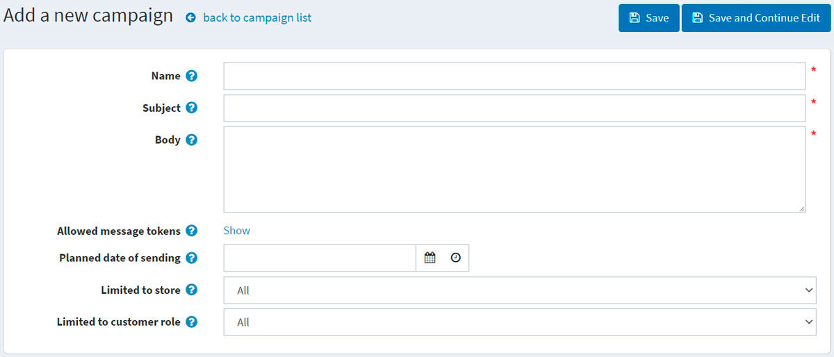 افزودن کمپین