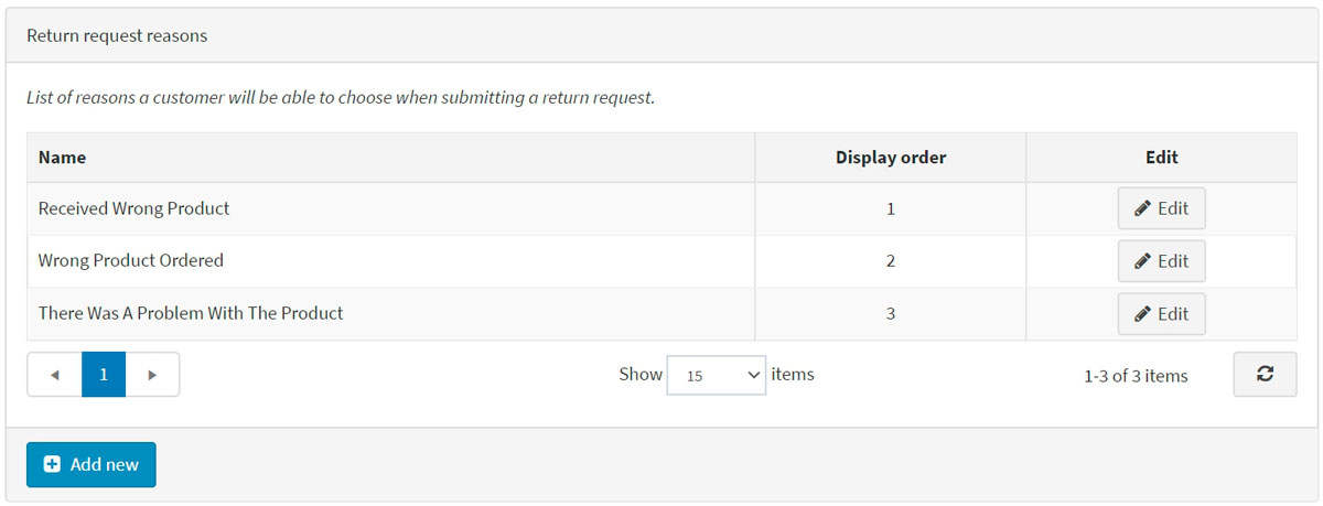 دلایل درخواست مرجوعی