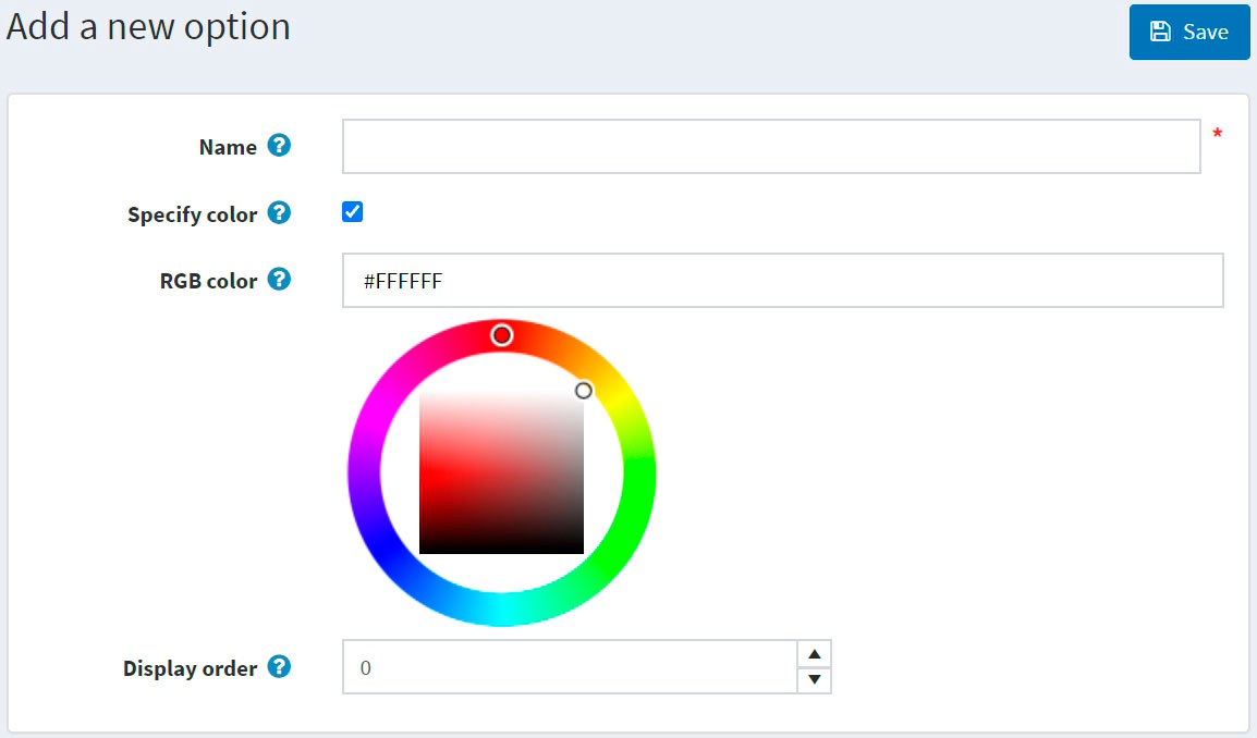 افزودن گزینه جدید