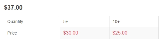 مثال قیمت پلکانی