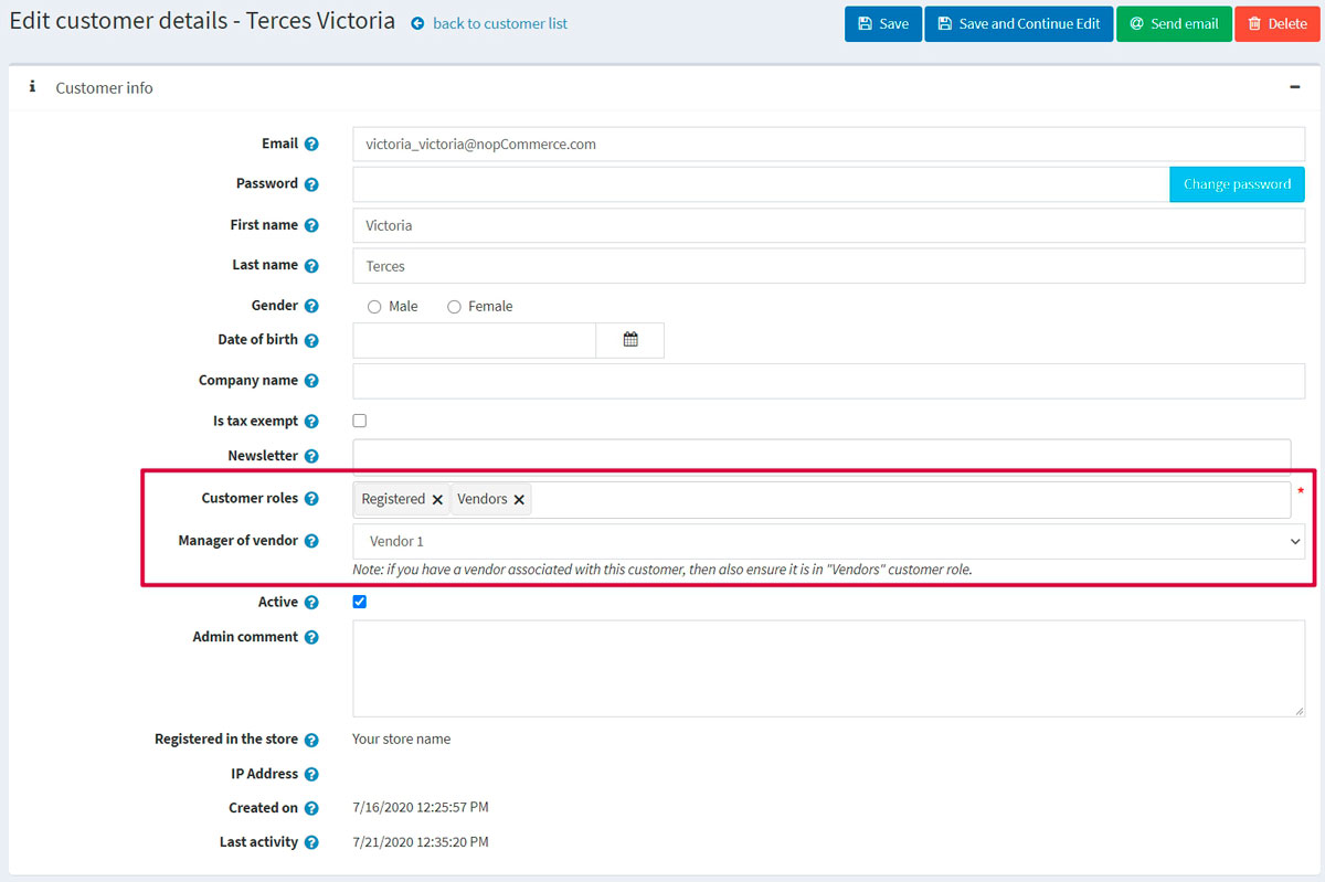 ویرایش مشتری